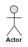 Boneco de palito om o texto Actor.